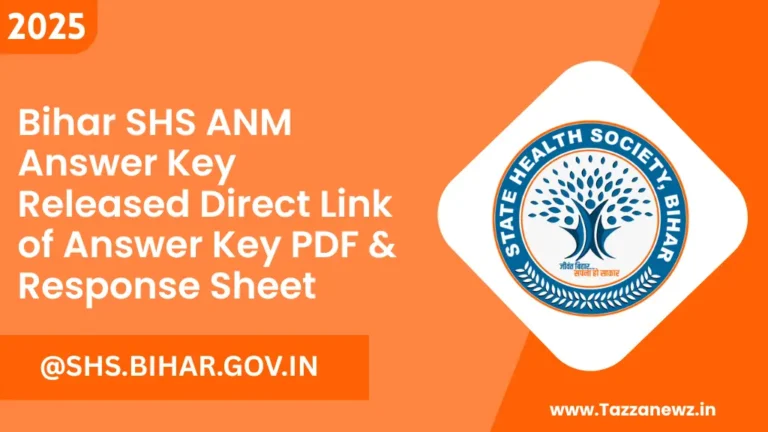 Bihar SHS ANM Answer Key Released