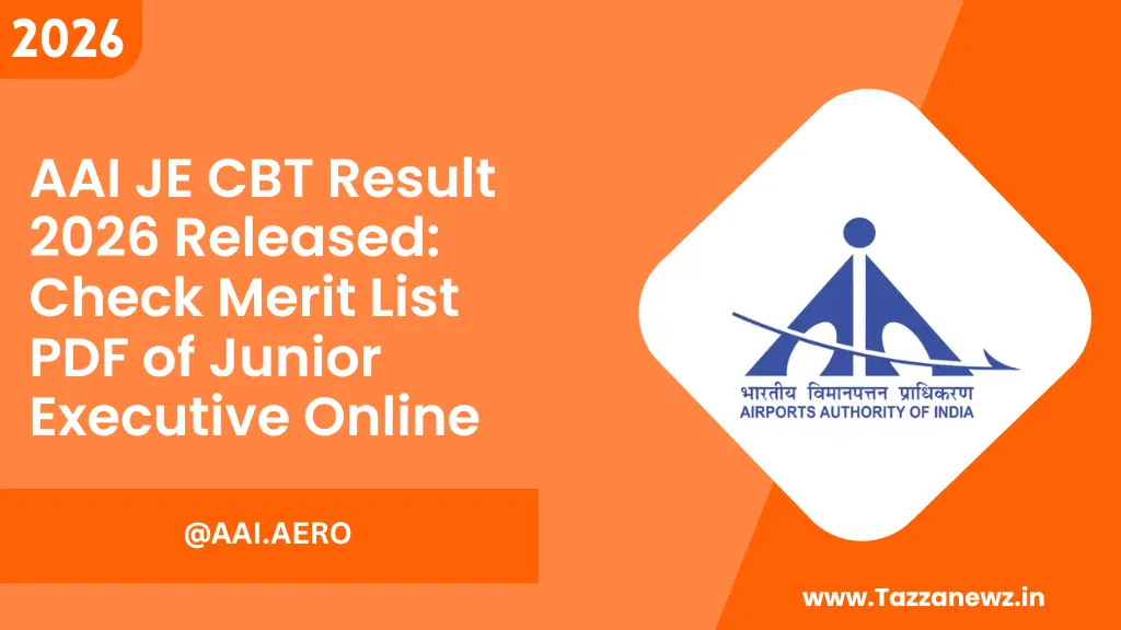 AAI JE CBT Result 2026 Released Check Merit List
