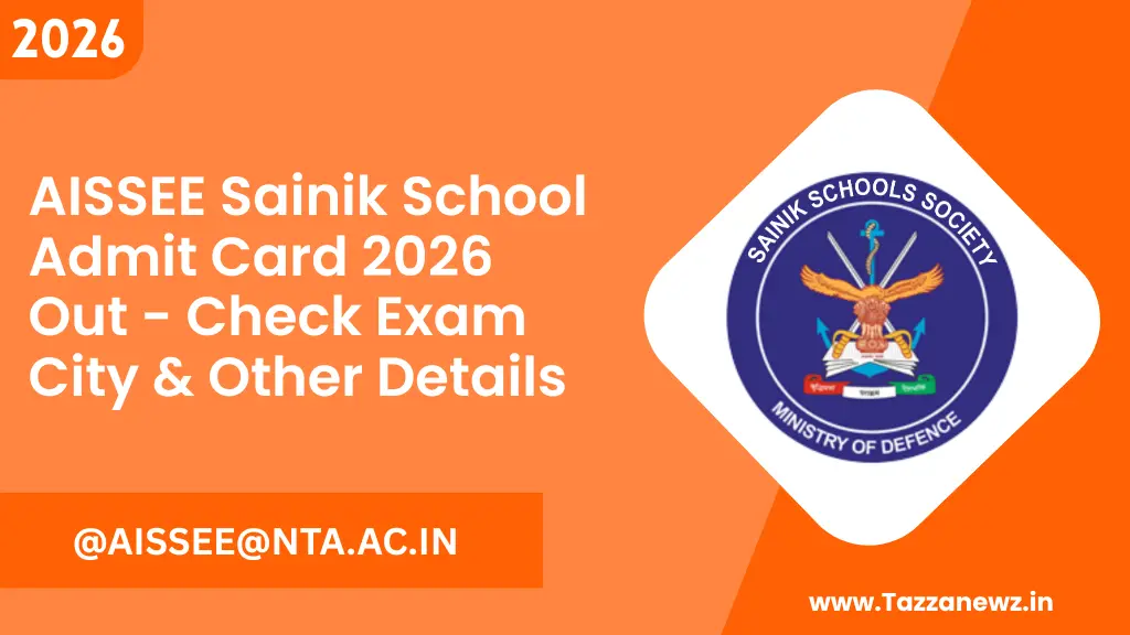 AISSEE Sainik School Admit Card 2026 Out