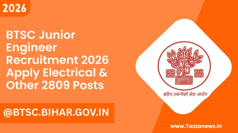 BTSC Junior Engineer Recruitment 2026