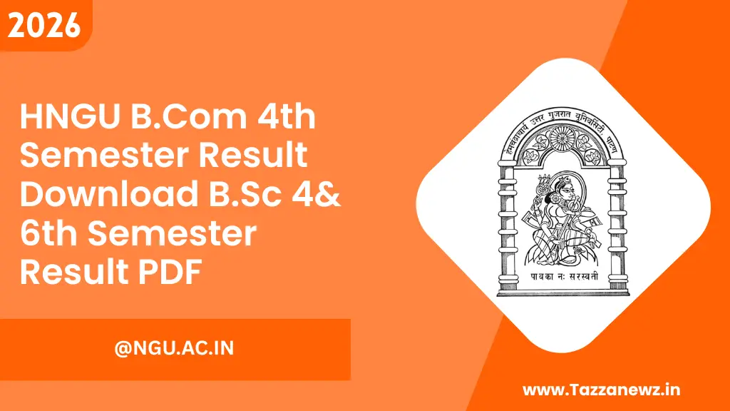 HNGU BCom 4th Semester Result Download