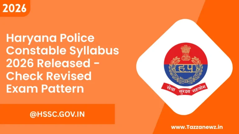 Haryana Police Constable Syllabus 2026