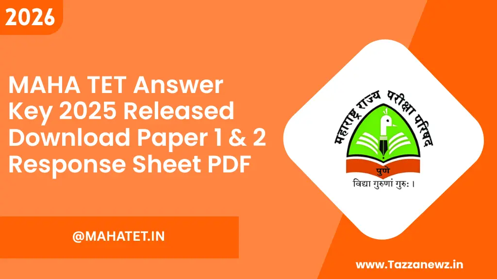 MAHA TET Answer Key 2025 Released Download Paper