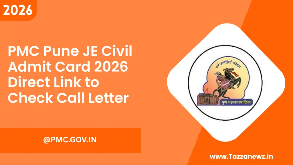 PMC Pune JE Civil Admit Card 2026 Direct Link