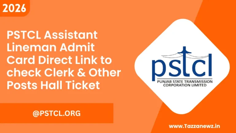 PSTCL Assistant Lineman Admit Card Direct Link