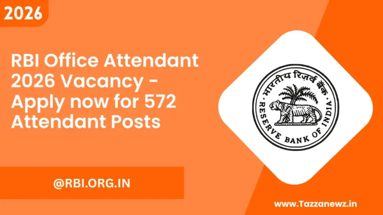 RBI Office Attendant 2026 Vacancy