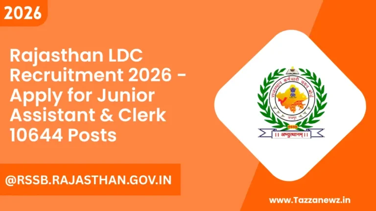 Rajasthan LDC Recruitment 2026 Apply for Junior Assistant