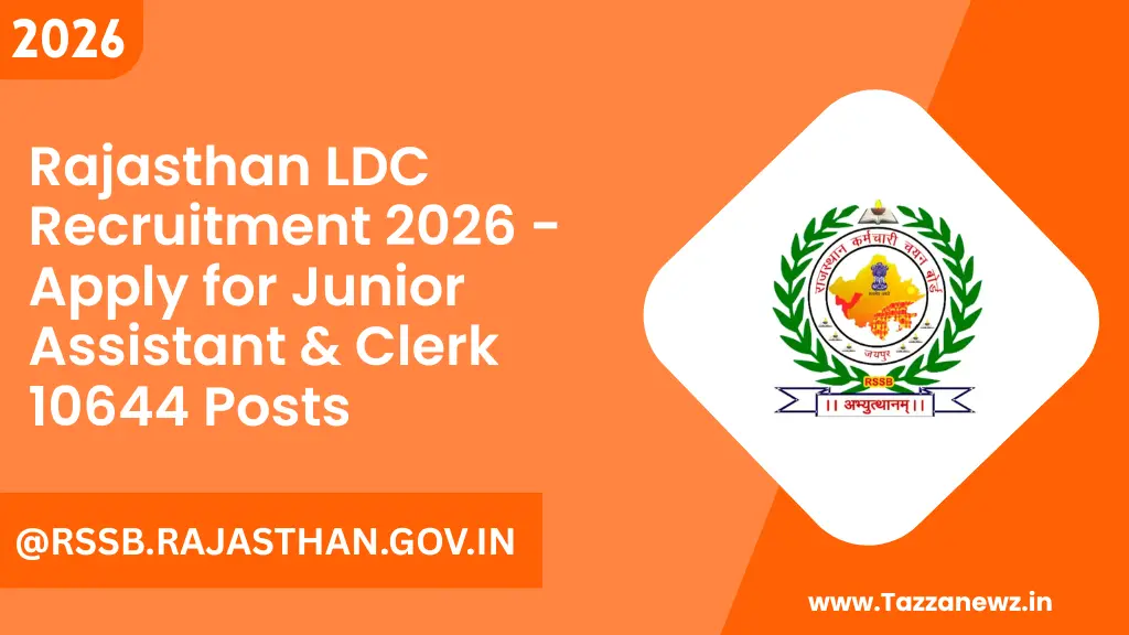 Rajasthan LDC Recruitment 2026 Apply for Junior Assistant