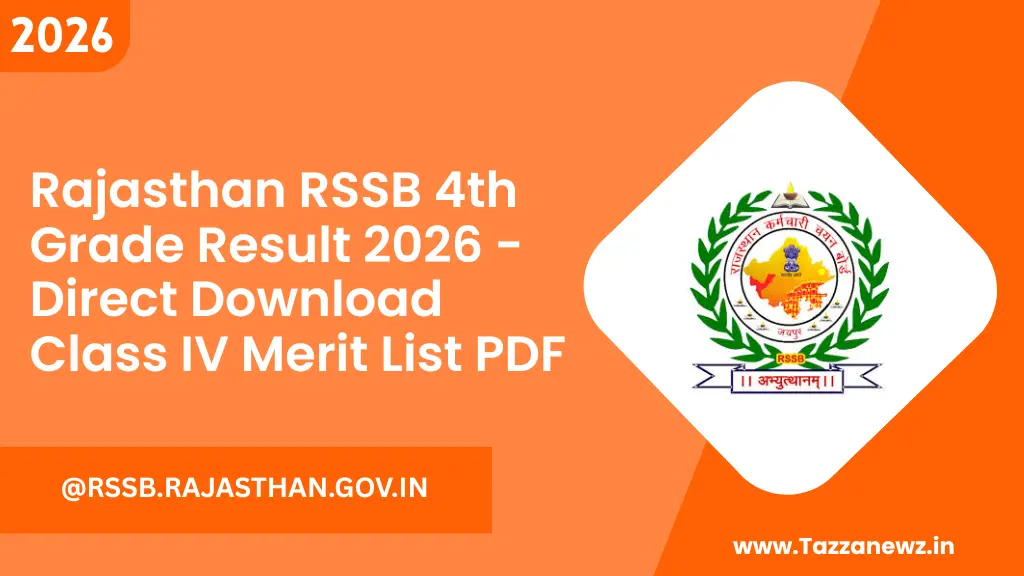 Rajasthan RSSB 4th Grade Result 2026 Direct Download