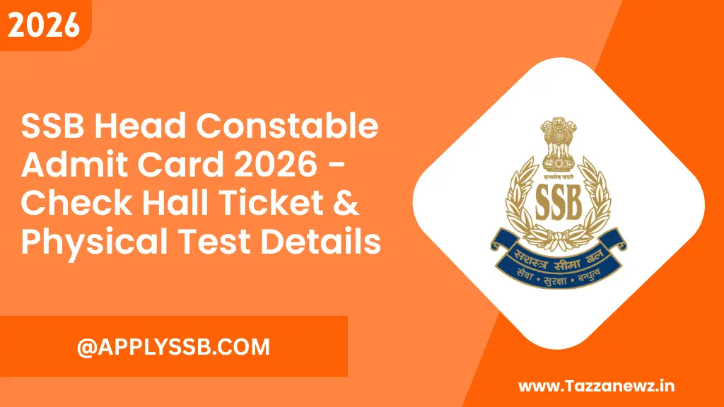 SSB Head Constable Admit Card 2026