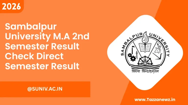 Sambalpur University MA 2nd Semester Result Check