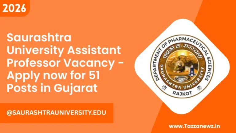 Saurashtra University Assistant Professor Vacancy